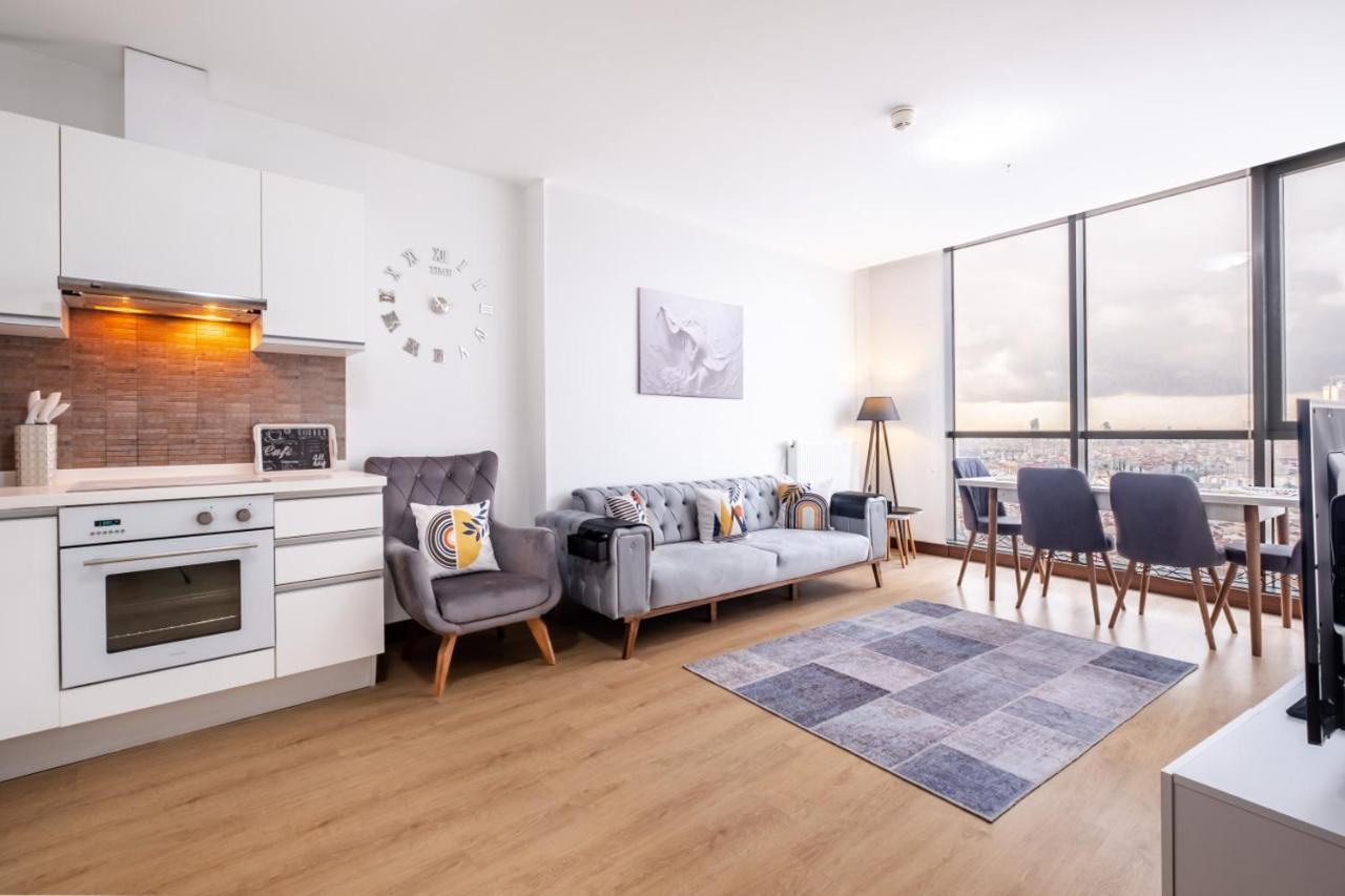 اسطنبول Charming Flat With City View In Atasehir المظهر الخارجي الصورة